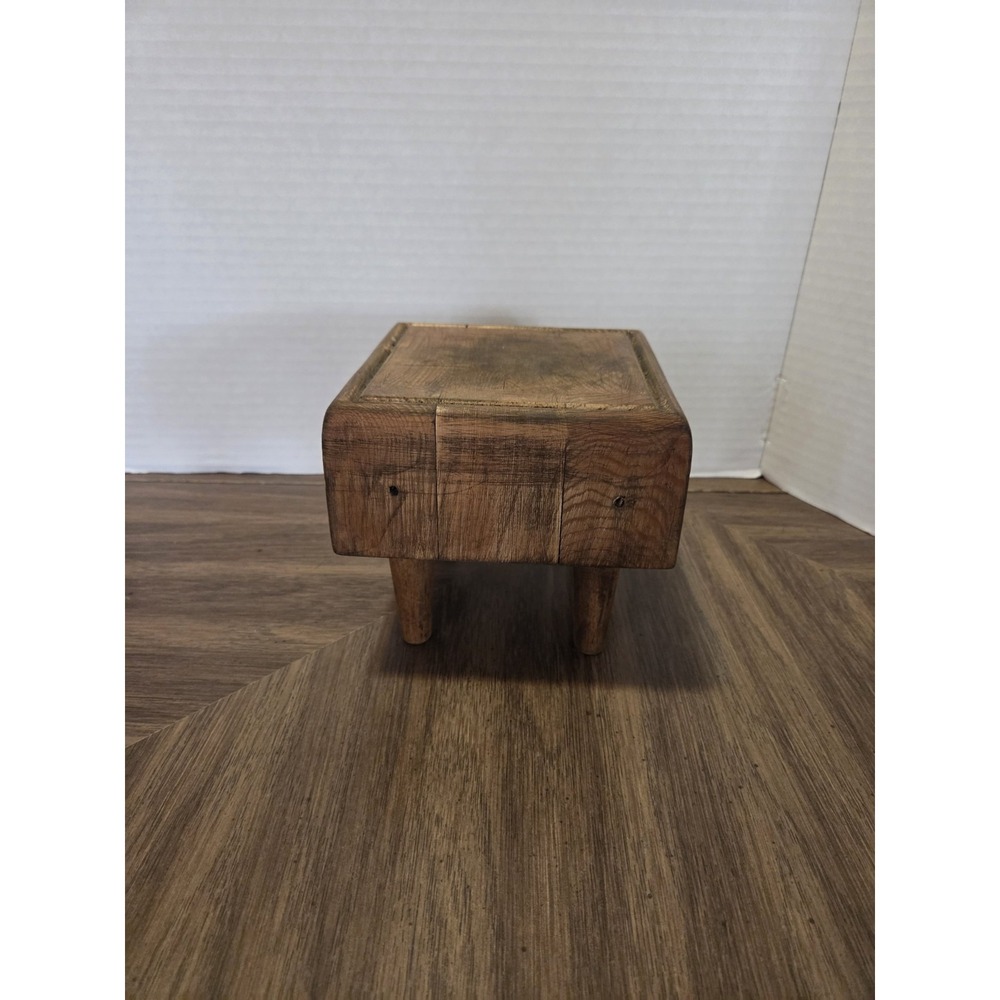 vintage mini hardwood end-grain butcher block, Riser, Display Stand